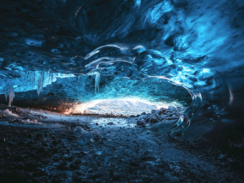 an ice cave in whistler