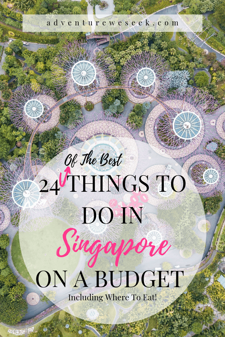 24 awesome things to do in Singapore on a budget! Travel tips and places to go for free Singapore attractions. Lots of free things to do in Singapore and where to go for food on a budget. Gardens by the Bay, Sentosa, night shows, Little India and more! Southeast Asia travel