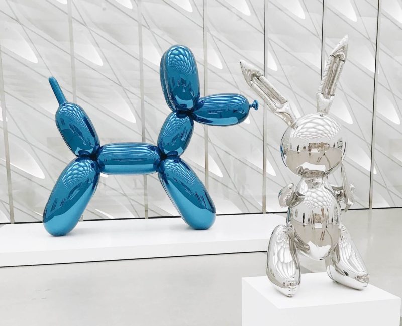 The Broad in Los Angeles offers free online museum tours so you can see work from artists like Jeff Koons whose sculptures are pictured here.